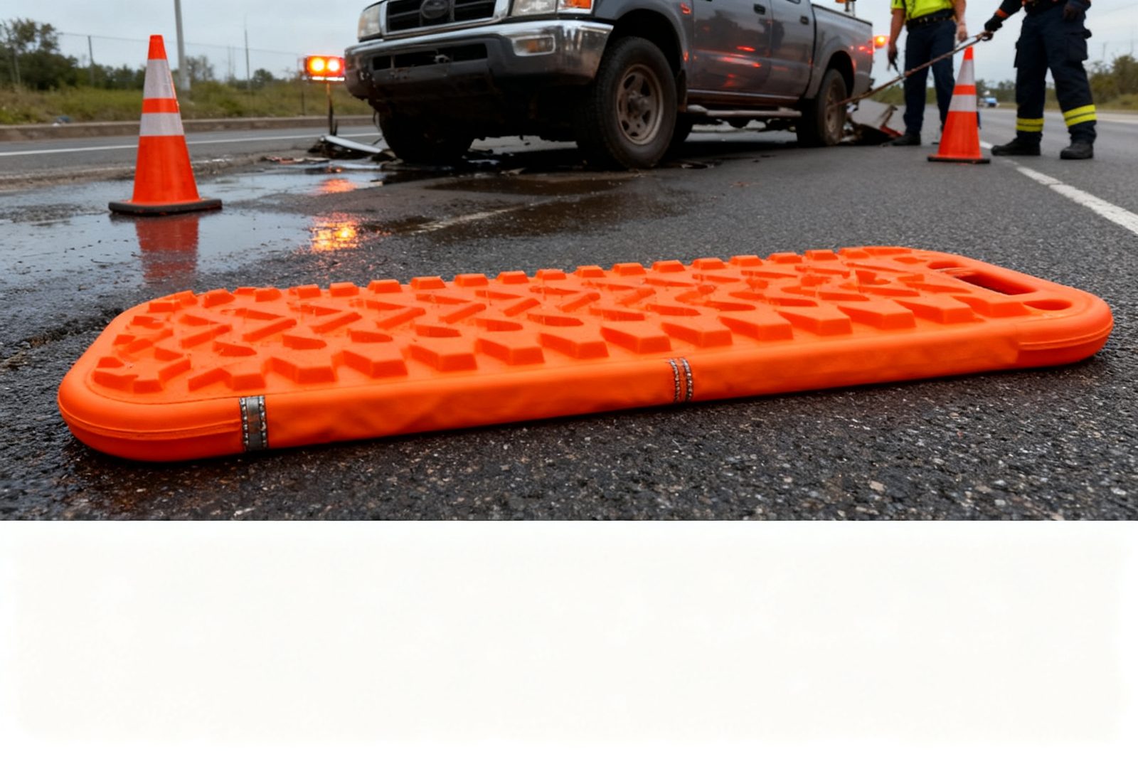 aircraft recovery bag deployed on site, in use