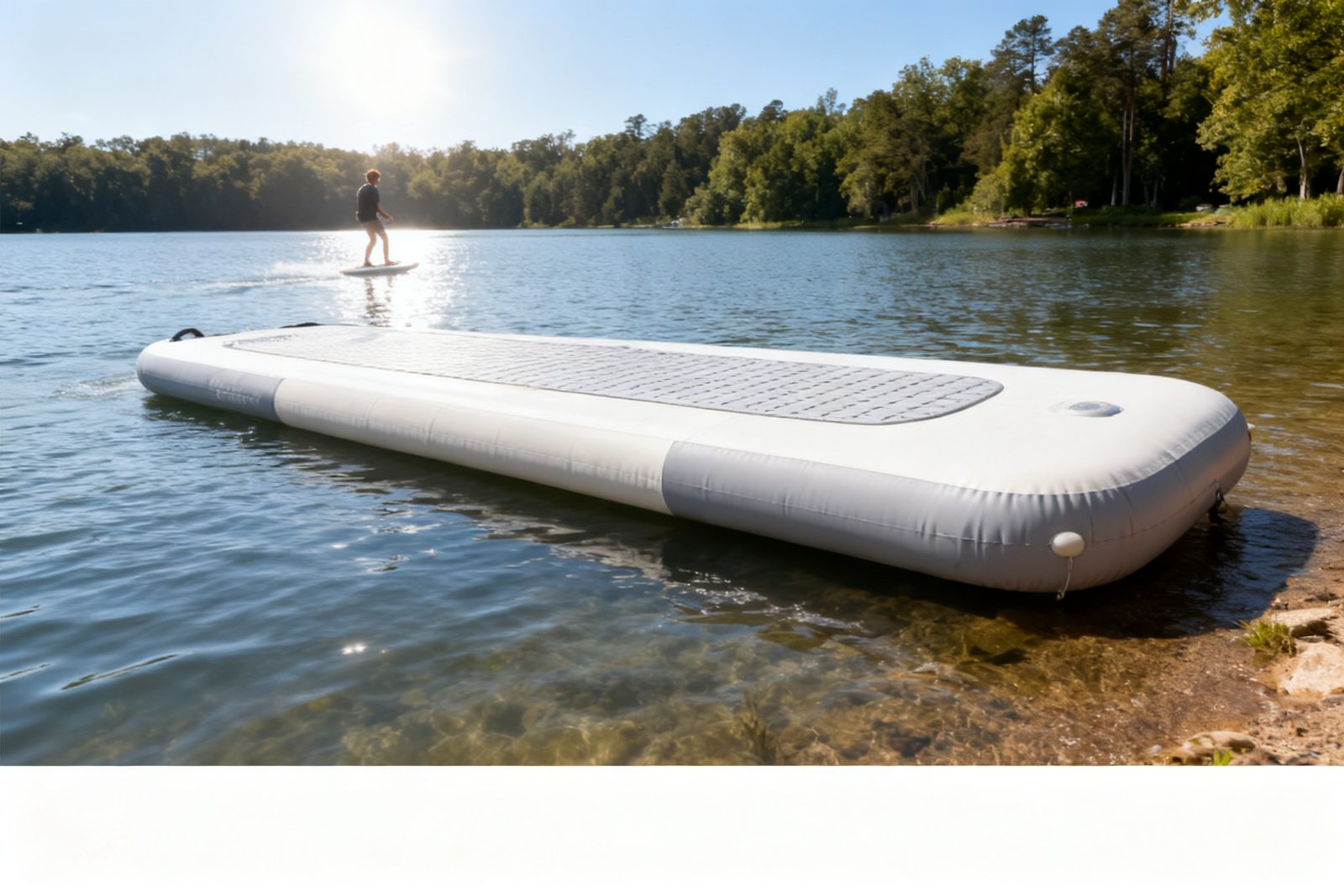 aqua park module deployed on site, in use