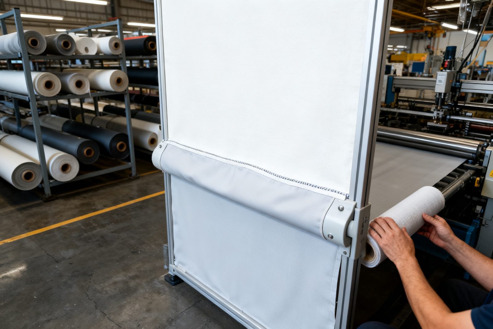 blast-resistant laminate deployed on site, in use