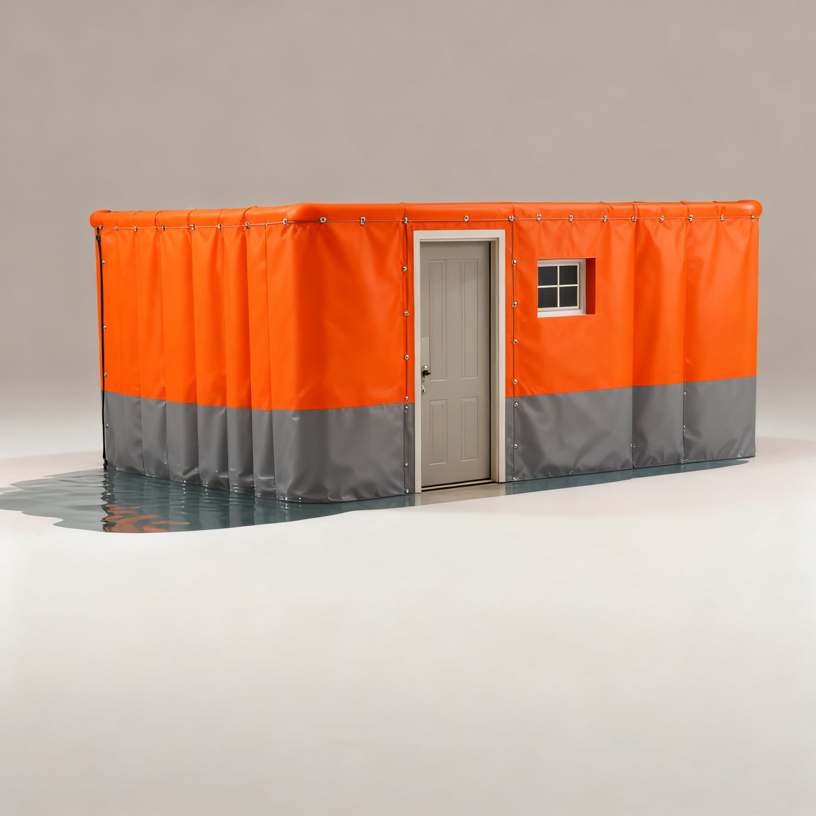 garage flood gate — product view on a plain background