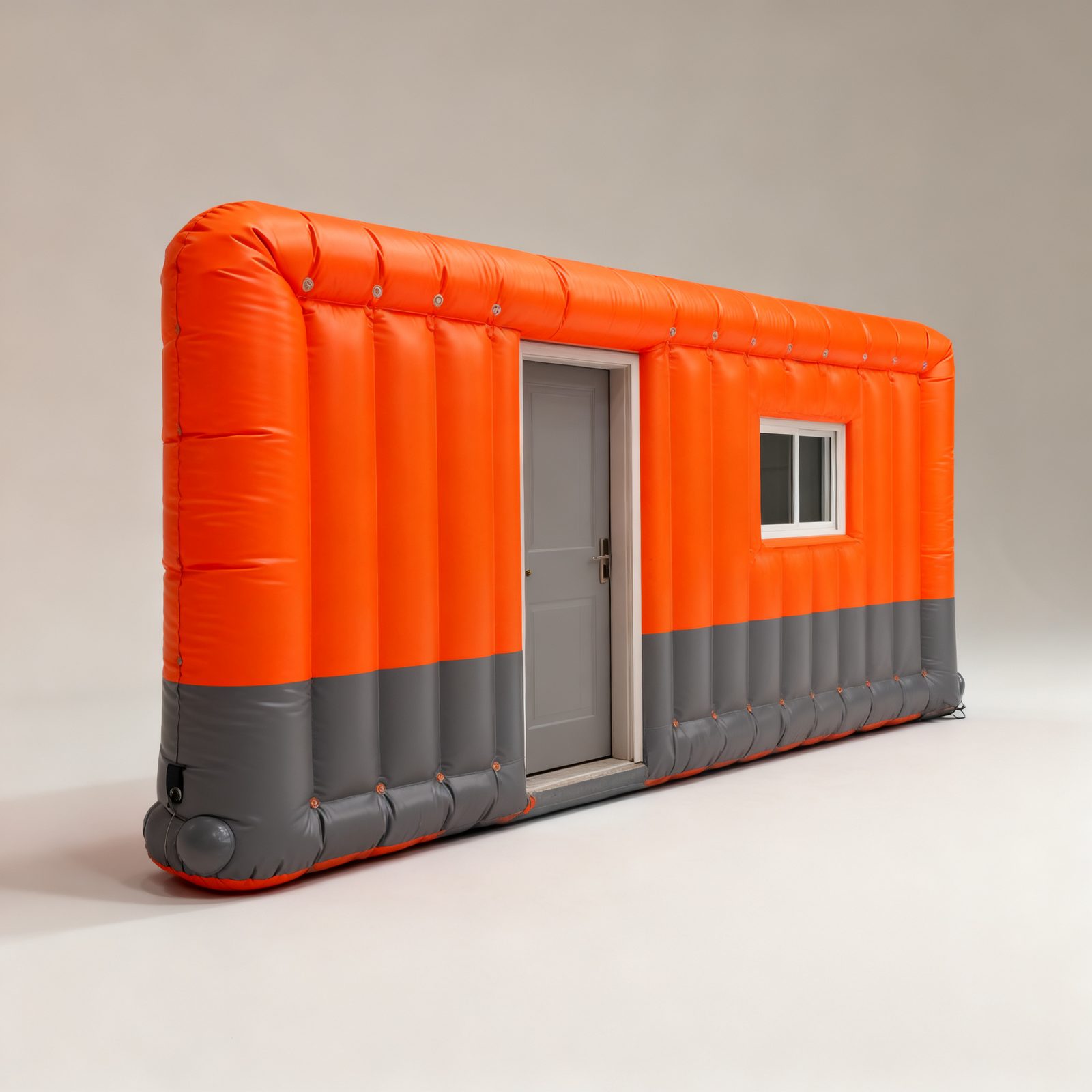 inflatable flood barrier — product view on a plain background