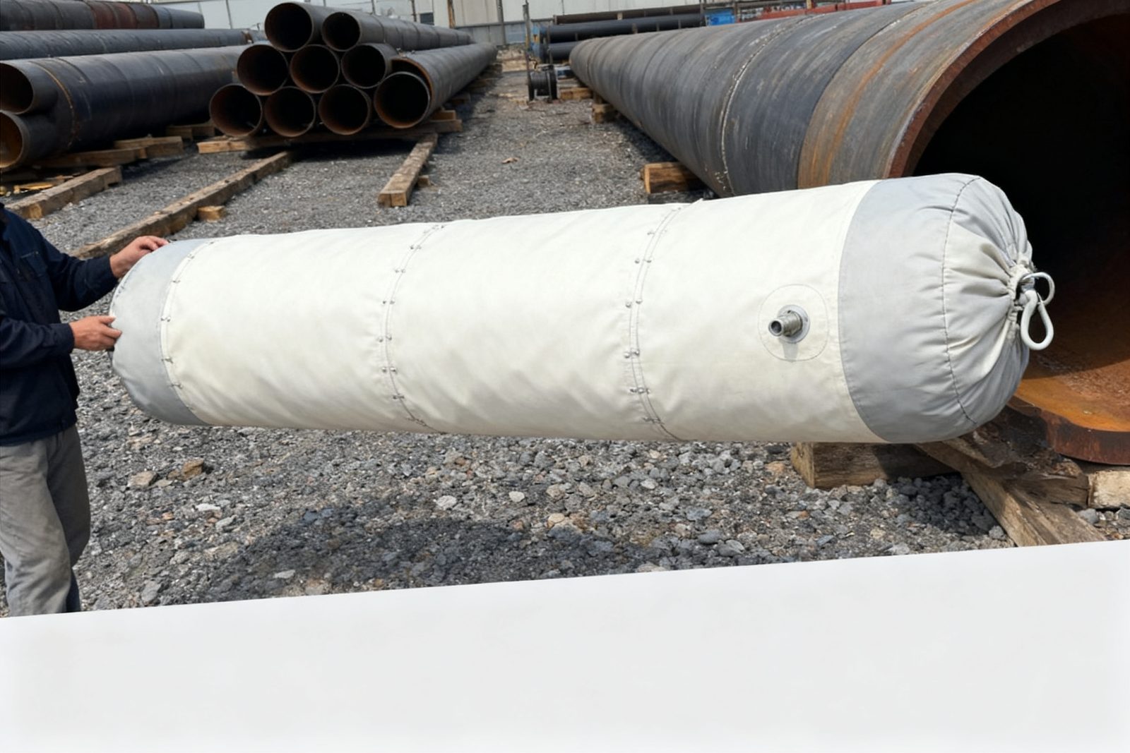 tunnel seal deployed on site, in use